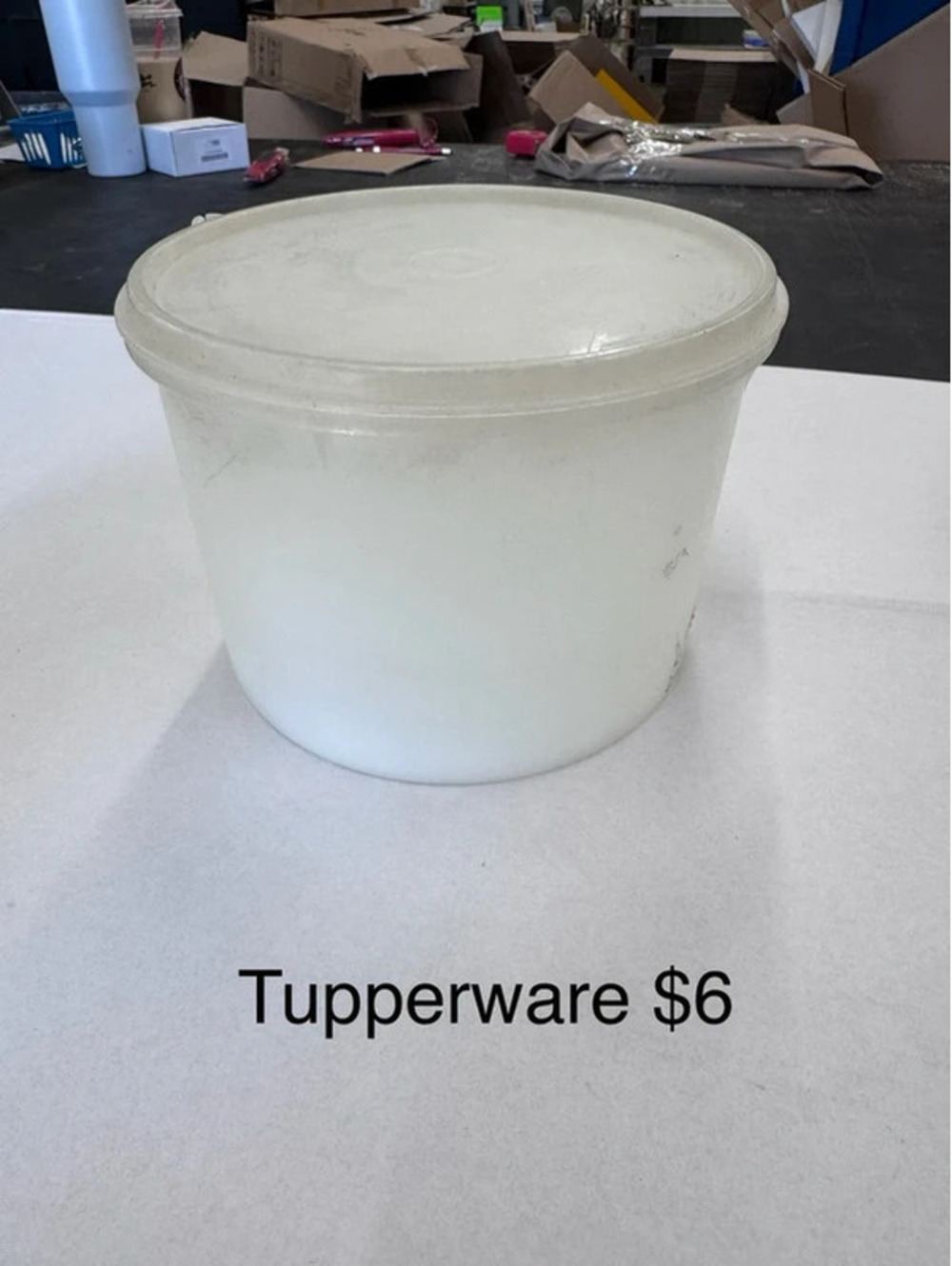 Medium Size Tupperware container